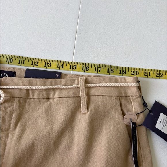 NYDJ Relaxed Trouser Fray Hem Size 18 Tan Lift Tuck Technology NWT Nautical - Picture 14 of 16
